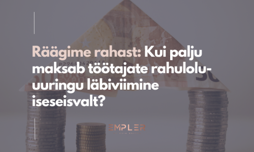 Kui palju maksab töötajate rahulolu-uuringu läbiviimine iseseisvalt?