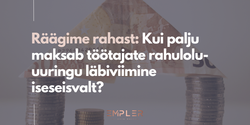 Kui palju maksab töötajate rahulolu-uuringu läbiviimine iseseisvalt?